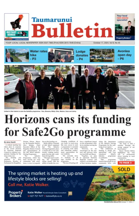 Cover of Taumarunui Bulletin