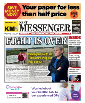 Cover of Kent Messenger Maidstone