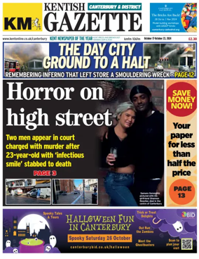 Cover of Kentish Gazette Canterbury & District