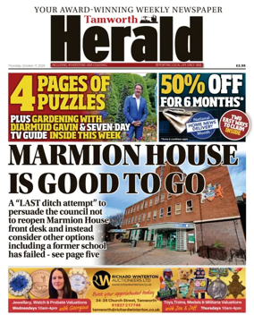 Cover of Tamworth Herald