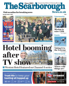 Cover of The Scarborough Evening News