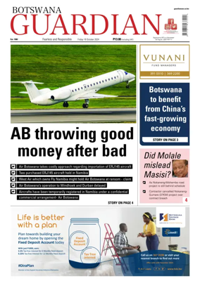 Cover of Botswana Guardian