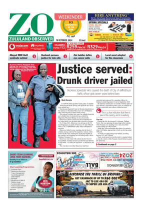 Cover of Zululand Observer - Weekender