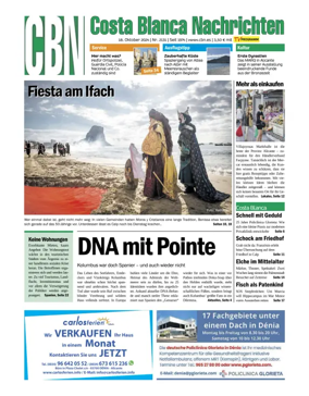 Cover of Costa Blanca Nachrichten