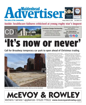 Cover of Maidenhead Advertiser