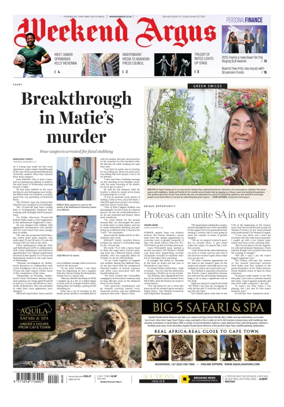 Cover of Weekend Argus (Saturday Edition)