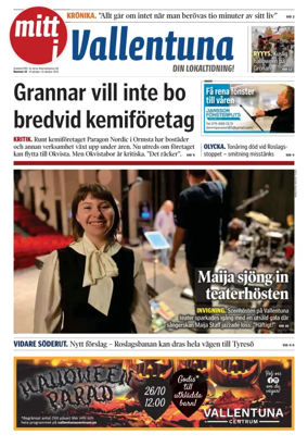 Cover of Vallentuna Nyheter