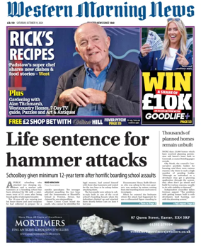 Cover of Western Morning News (Saturday)