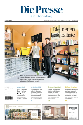 Cover of Die Presse am Sonntag