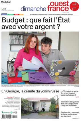 Cover of Dimanche Ouest France (Morbihan)