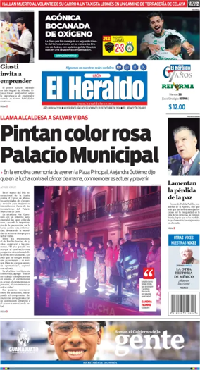 Cover of El Heraldo de Leon