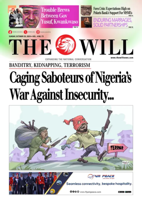 Cover of THEWILL NEWSPAPER