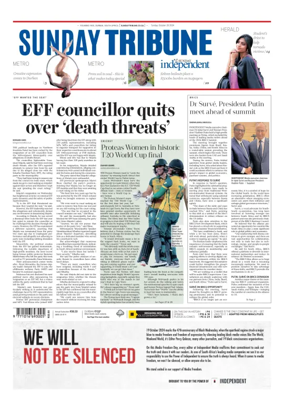 Cover of Sunday Tribune