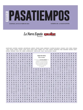 Cover of Pasatiempos | La Nueva España