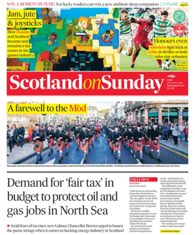 Cover of Scotland on Sunday