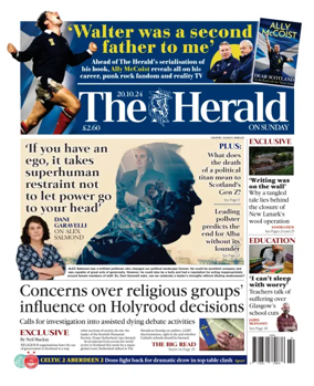 Cover of Sunday Herald