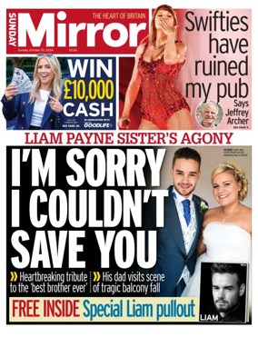 Cover of Sunday Mirror