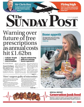 Cover of The Sunday Post (Central Edition)