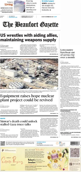 Cover of Beaufort Gazette (Sunday)