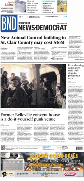 Cover of Belleville News-Democrat (Sunday)