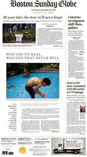 Cover of Boston Sunday Globe