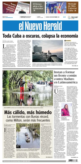Cover of El Nuevo Herald (Sunday)
