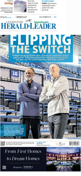 Cover of Lexington Herald-Leader (Sunday)