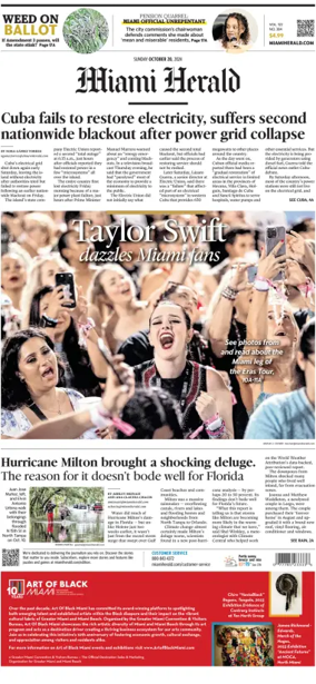 Cover of Miami Herald (Sunday)