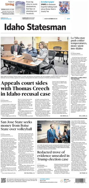 Cover of The Idaho Statesman (Sunday)