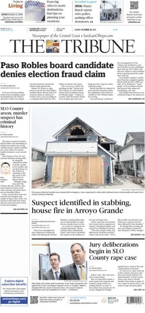 Cover of The Tribune (SLO) (Sunday)