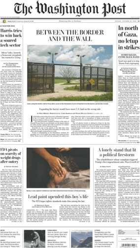 Cover of The Washington Post Sunday