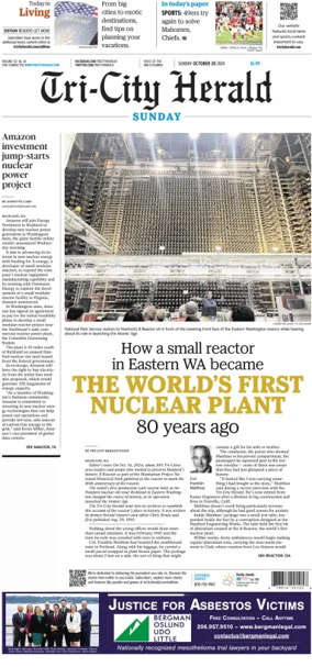 Cover of Tri-City Herald (Sunday)