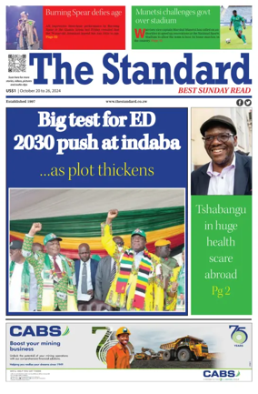 Cover of The Standard (Zimbabwe)