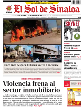 Cover of El Sol de Sinaloa