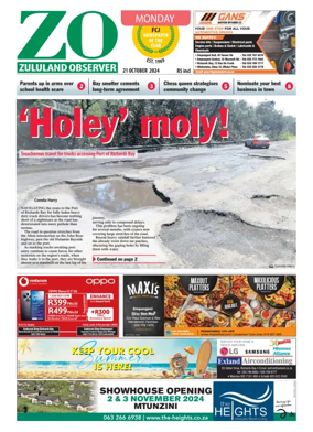 Cover of Zululand Observer - Monday