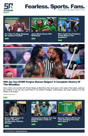 Cover of Stadium Rant