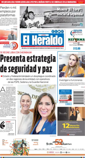 Cover of El Heraldo de Leon