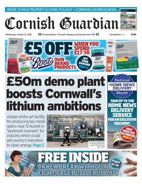 Cover of Cornish Guardian (Bodmin & East Cornwall)