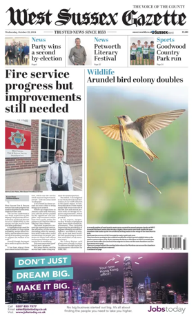 Cover of West Sussex Gazette