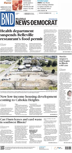 Cover of Belleville News-Democrat