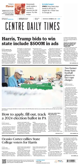 Cover of Centre Daily Times