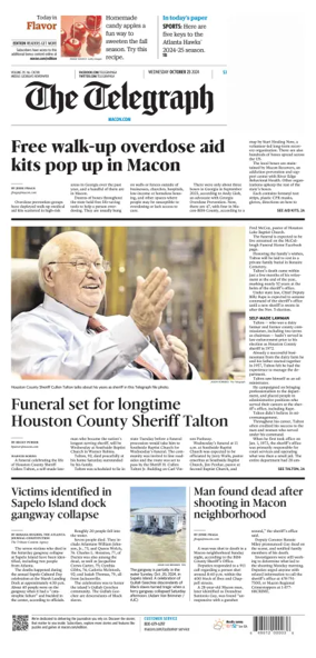 Cover of The Telegraph (Macon)