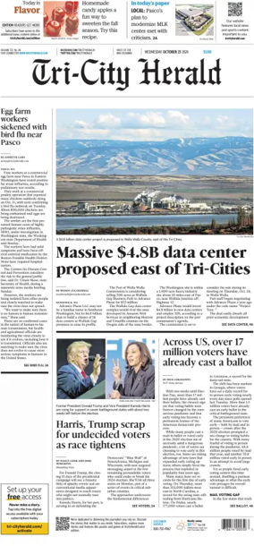 Cover of Tri-City Herald