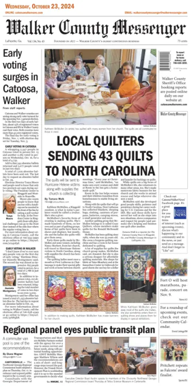 Cover of Walker County Messenger