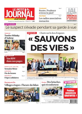 Cover of Le Petit Journal - L'hebdo local de l'Aveyron