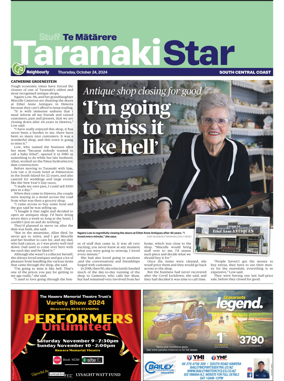 Cover of South Taranaki Star