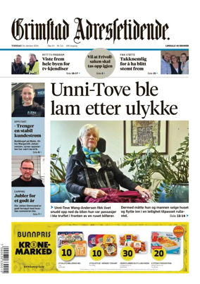 Cover of Grimstad Adressetidende