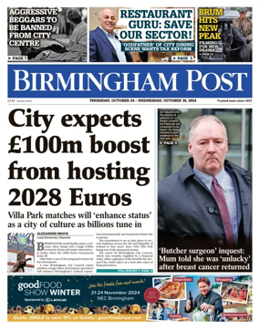 Cover of Birmingham Post