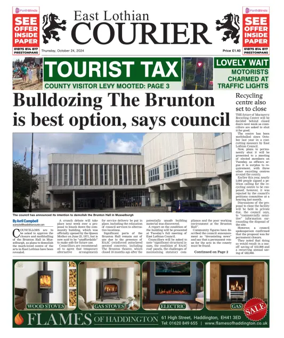 Cover of East Lothian Courier