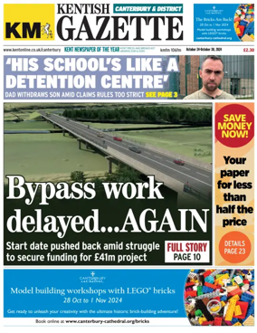 Cover of Kentish Gazette Canterbury & District